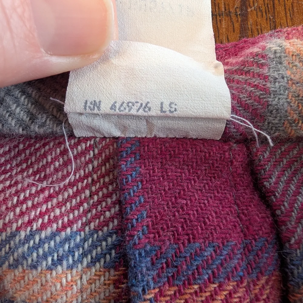 Vintage Plaid Pleated Skirt Girls 10S Pink Gray Academia Schoolgirl Retro Used